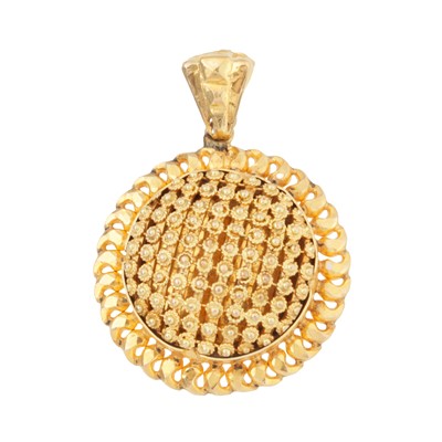 Lot 187 - A dome pendant