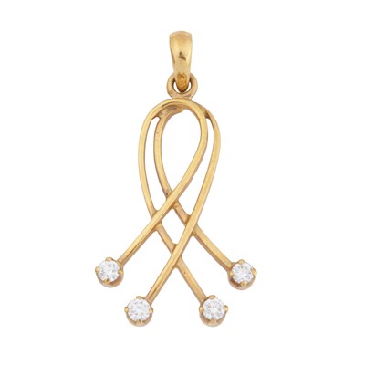 Lot 161 - A diamond pendant