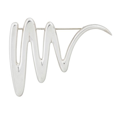 Lot 247 - Paloma Picasso for Tiffany I A 'zig zag' brooch