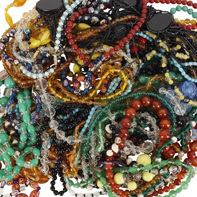 Lot 467 - A collection of beaded costume jewellery