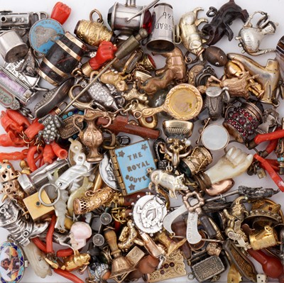 Lot 490 - A large collection of charms and pendants