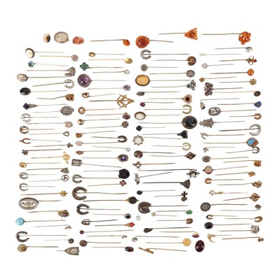 Lot 120 - A large collection of stick pins