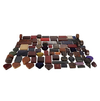 Lot 504 - A collection of antique jewellery boxes