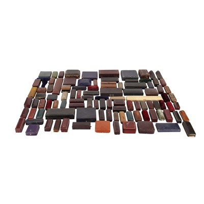 Lot 496 - A collection of antique jewellery boxes