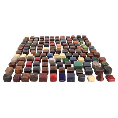 Lot 498 - A collection of antique jewellery boxes