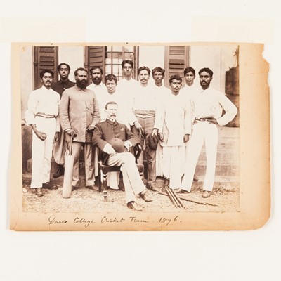 Lot 76 - Photograph of the Dhaka College Cricket Team - 1896