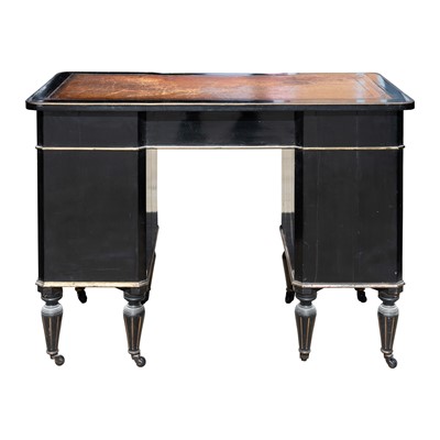 Lot 52 - A Victorian Aesthetic period ebonised writing desk by Edwards & Roberts