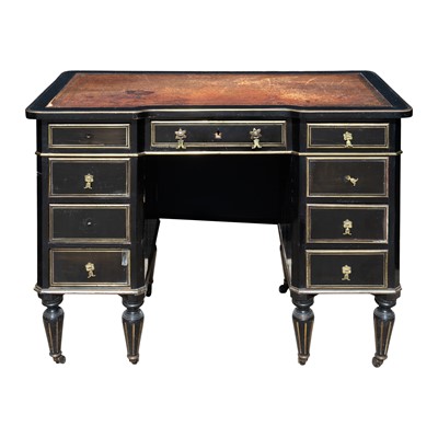 Lot 52 - A Victorian Aesthetic period ebonised writing desk by Edwards & Roberts