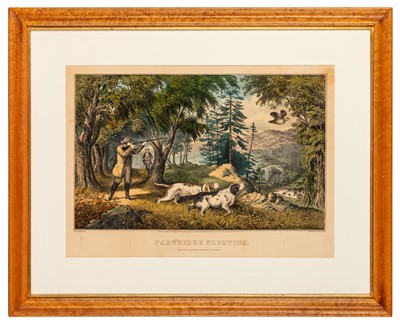 Lot 222 - Currier & Ives, Woodcock Shooting [and] Partridge Shooting, after Frances Flora Bond Palmer