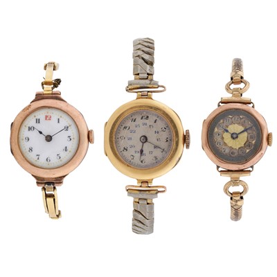 Lot 560 - Three Vintage Bracelet Watches