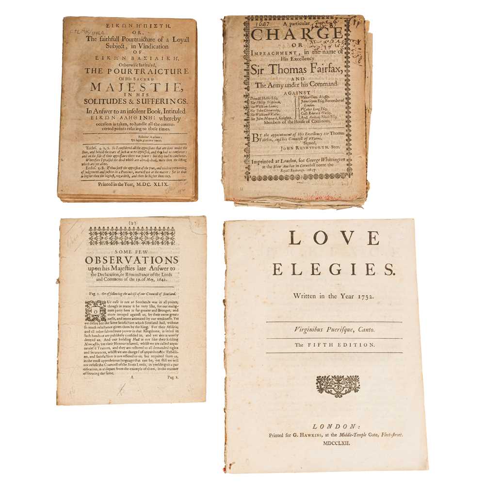 Lot 145 - Pamphlets [c.17th.] Charles 1 etc. (4)