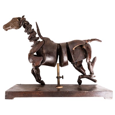 Lot 64 - A late 19th / early 20th century artist's lay model of a horse