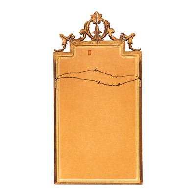 Lot 80 - A giltwood wall mirror