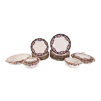 Lot 364 - A Late 19th century Royal Crown Derby Imari palette part dinner service