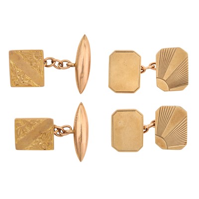 Lot 213 - Two pairs of cufflinks