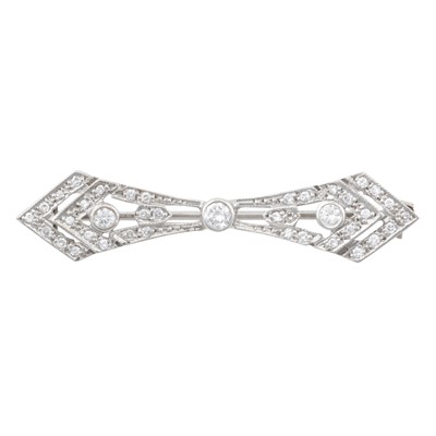 Lot 277 - A diamond brooch, circa 1991