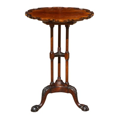 Lot 58 - A late 19th Century mahogany piecrust occasional table in the manner of Thomas Chippendale
