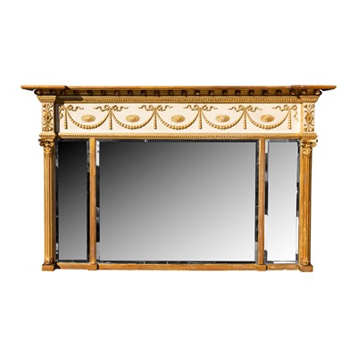 Lot 147 - A Regency style overmantel mirror, late 19th century