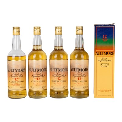 Lot 7 - Aultmore 12 year old - 4 bottles