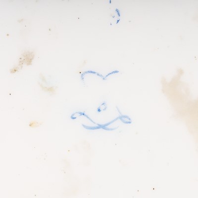 Lot 10 - A Vincennes Sèvres soft paste porcelain bleu céleste 'Corbeille Du Service' pierced basket