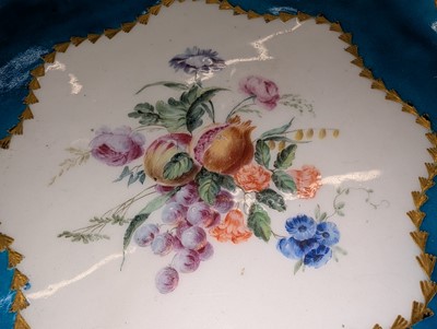 Lot 10 - A Vincennes Sèvres soft paste porcelain bleu céleste 'Corbeille Du Service' pierced basket