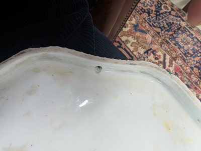 Lot 10 - A Vincennes Sèvres soft paste porcelain bleu céleste 'Corbeille Du Service' pierced basket