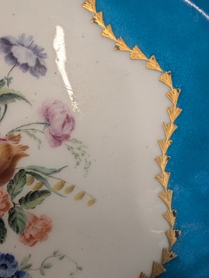 Lot 10 - A Vincennes Sèvres soft paste porcelain bleu céleste 'Corbeille Du Service' pierced basket