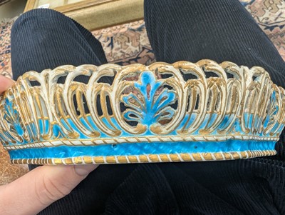 Lot 10 - A Vincennes Sèvres soft paste porcelain bleu céleste 'Corbeille Du Service' pierced basket