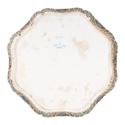 Lot 10 - A Vincennes Sèvres soft paste porcelain bleu céleste 'Corbeille Du Service' pierced basket