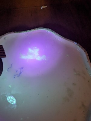 Lot 10 - A Vincennes Sèvres soft paste porcelain bleu céleste 'Corbeille Du Service' pierced basket