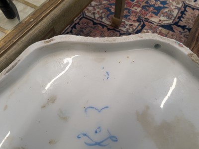 Lot 10 - A Vincennes Sèvres soft paste porcelain bleu céleste 'Corbeille Du Service' pierced basket