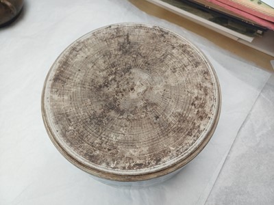 Lot 505 - A Chinese wucai 'Luohan' brush pot, 19th - 20th century