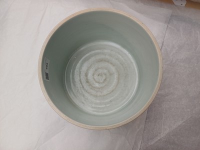 Lot 505 - A Chinese wucai 'Luohan' brush pot, 19th - 20th century