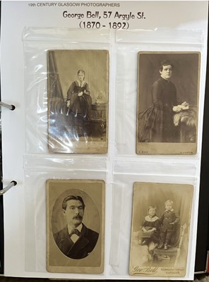 Lot 94 - Archive of 19th Century Glasgow Photographers, With Around 600 CDVs.