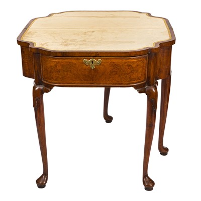 Lot 34 - An 18th century Dutch walnut card table