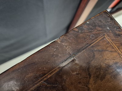 Lot 34 - An 18th century Dutch walnut card table