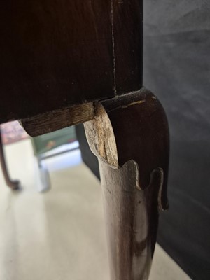 Lot 34 - An 18th century Dutch walnut card table