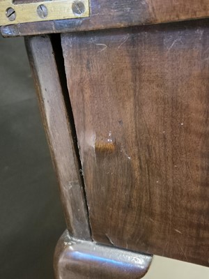 Lot 34 - An 18th century Dutch walnut card table