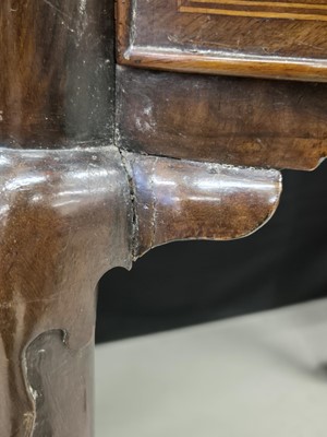 Lot 34 - An 18th century Dutch walnut card table