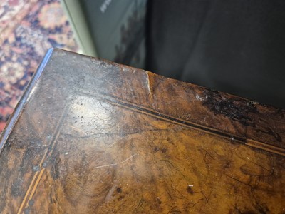 Lot 34 - An 18th century Dutch walnut card table