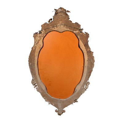 Lot 85 - A 19th century giltwood and gesso wall mirror