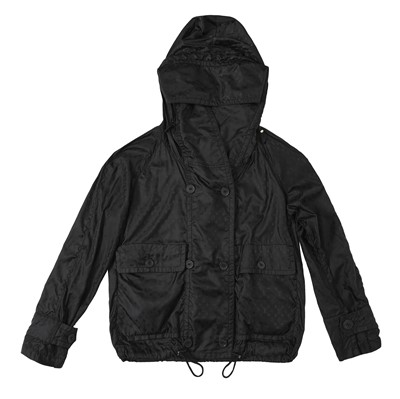 Lot 203 - Louis Vuitton Black Monogram Windbreaker Jacket - Size 36