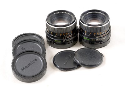 Lot 286 - Two Mamiya 645 80mm Lenses.
