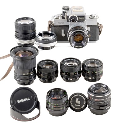 Lot 350 - Canon FD Lenses, inc 50mm f1.4.