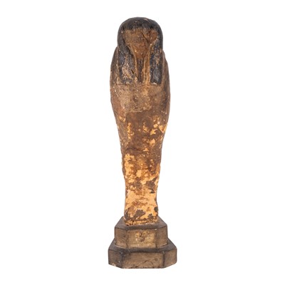 Lot 76 - An Egyptian wood figure of Ptah-Sokar-Osiris