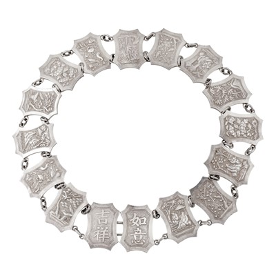 Lot 143 - Canton circa 1900, retailed by Wang Hing