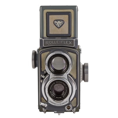 Lot 229 - A Rolleiflex 4x4 Grey Baby TLR Camera