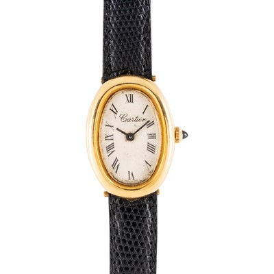 Lot 70 - Cartier 'Baignoire' Dress Watch