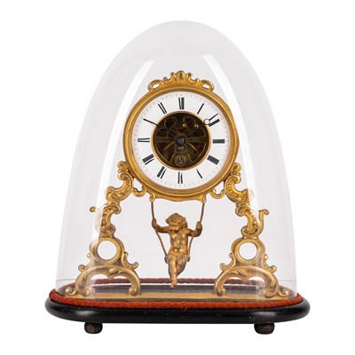 Lot 92 - A late 19th century French mantel clock