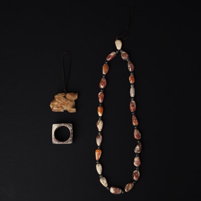 Lot 151 - Three Chinese archaistic jades, 18th/19th century, possibly earlier